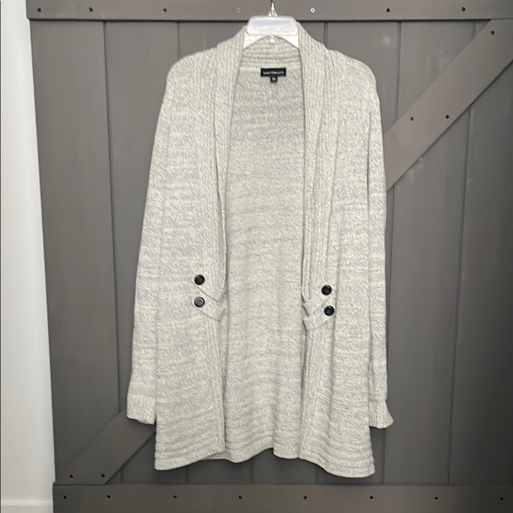 Women's Gray Cardigan Sweater